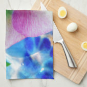 Pink Lenten Rose Geschirrtuch (Viertel Falte)