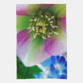 Pink Lenten Rose Geschirrtuch (Vertikal)