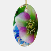 Pink Lenten Rose Keramik Ornament (Rechts)