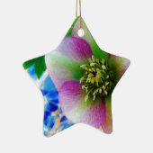 Pink Lenten Rose Keramikornament (Rechts)