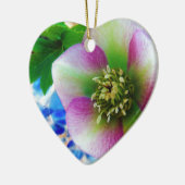Pink Lenten Rose Keramikornament (Links)