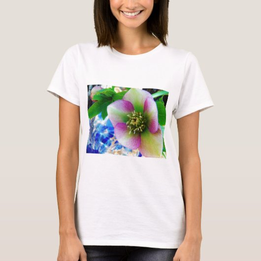 Pink Lenten Rose T-Shirt (Vorderseite)