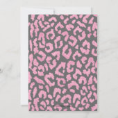 Pink Leopard 21. Geburtstagsfeier Einladung (Rückseite)