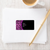 Pink Leopard-Adressenaufkleber Adressaufkleber (Insitu)