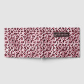 Pink Leopard Animal Print Pattern And Text Gästebuch (Voll)