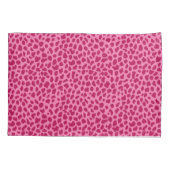 Pink Leopard Animal Print Retro Chic y2k Ästhetik Kissenbezug (Rückseite)