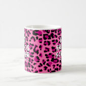 Pink Leopard BESTE FREUNDIN Beste Freundschaften Kaffeetasse (Mittel)