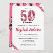 Pink Leopard Brush Stroke 50 und fabelhafter Gebur (Vorne/Hinten)