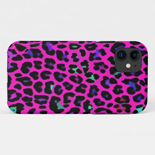 Pink-Leopard-Druck Case-Mate iPhone Hülle (Rückseite (Horizontal))