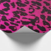 Pink-Leopard-Druck-Packpapier Geschenkpapier (Ecke)