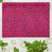 Pink-Leopard-Druck Towel* Geschirrtuch (Gefaltet)