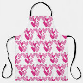 PINK LEOPARD DRUCKHERZEN SCHÜRZE (Vorderseite)