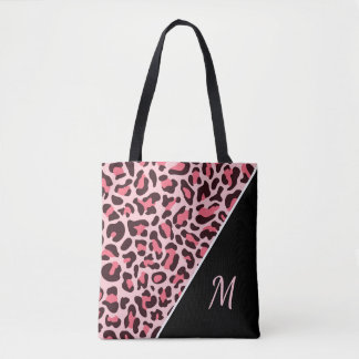 Pink Leopard Drucktasche Cheetah Monogram Beutel Tasche