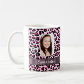 Pink Leopard-Druckvorlage Kaffeetasse (Links)