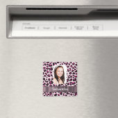 Pink Leopard-Druckvorlage Magnet (In Situ (Geschirrspüler))