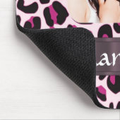 Pink Leopard-Druckvorlage Mousepad (Ecke)
