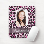 Pink Leopard-Druckvorlage Mousepad (Mit Mouse)