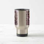 Pink Leopard-Druckvorlage Reisebecher (Mittel)