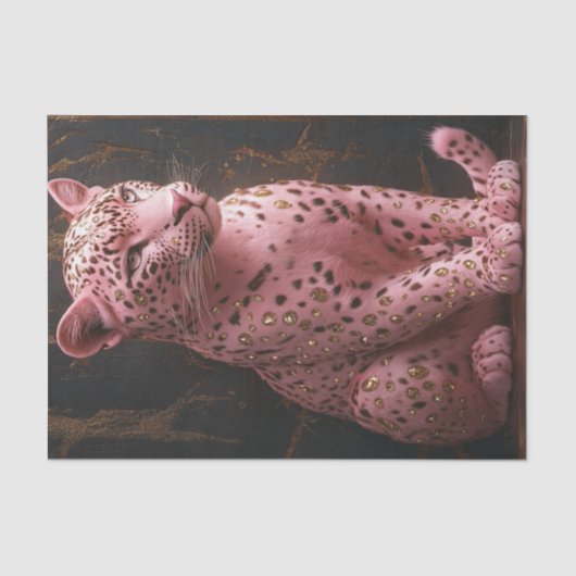 Pink Leopard Fantasy8 Seidenpapier (Vorderseite)