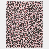 Pink Leopard Fleece Blanket Geschenk (Vorderseite)