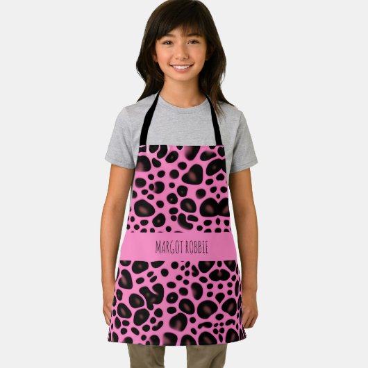 Pink Leopard Formen Geometrisches Muster Schürze (Insitu)