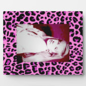 Pink Leopard Foto Plaque Fotoplatte (Vorderseite)