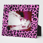 Pink Leopard Foto Plaque Fotoplatte (Seite)