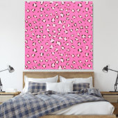 Pink Leopard / Geparden Muster (Tiermuster) Leinwanddruck (Insitu (Schlafzimmer))