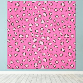 Pink Leopard / Geparden Muster (Tiermuster) Leinwanddruck (Insitu (Holzboden))