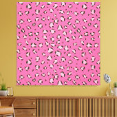 Pink Leopard / Geparden Muster (Tiermuster) Leinwanddruck (Insitu (Wohnzimmer))