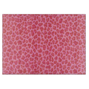 Pink Leopard Hautschneider Schneidebrett