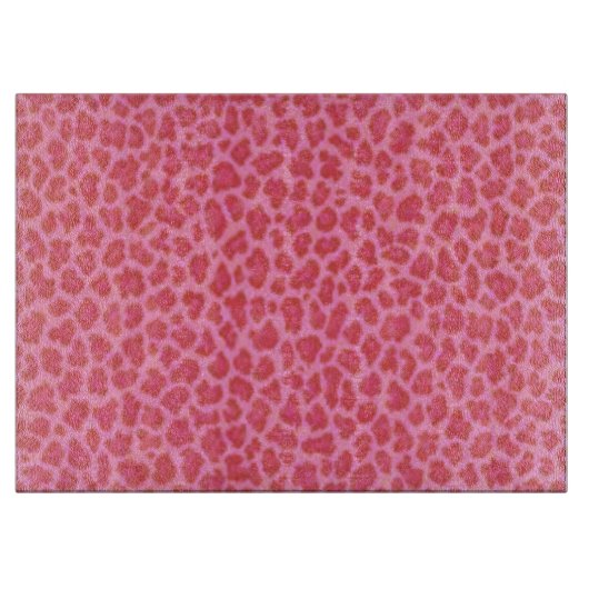 Pink Leopard Hautschneider Schneidebrett (Vorderseite)