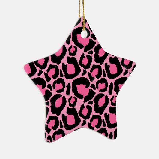 Pink Leopard Keramik Ornament (Rechts)