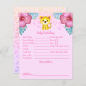 Pink Leopard Kinderdusche Vorhersagen und Ratschlä (Vorne/Hinten)