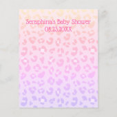 Pink Leopard Kinderdusche Vorhersagen und Ratschlä (Rückseite)