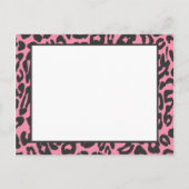 Pink Leopard-Klasse 2012 Postkarte (Rückseite)