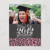 Pink Leopard-Klasse 2012 Postkarte (Vorderseite)