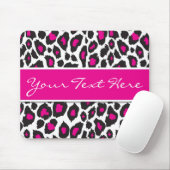 Pink-Leopard-Mausunterlage Mousepad (Mit Mouse)