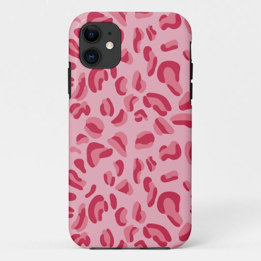 Pink Leopard Muster Case-Mate iPhone Hülle (Rückseite)