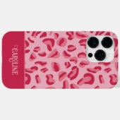 Pink Leopard Muster Case-Mate iPhone Hülle (Rückseite (Horizontal))