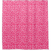 Pink Leopard Muster Duschvorhang (Vorderseite)