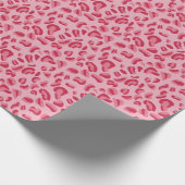 Pink Leopard Muster Geschenkpapier (Ecke)