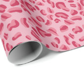 Pink Leopard Muster Geschenkpapier (Rolleneckpunkt)