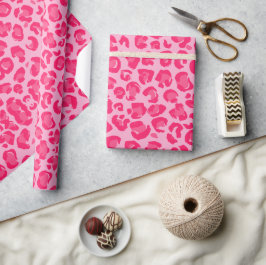 Pink Leopard Muster Geschenkpapier