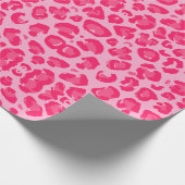 Pink Leopard Muster Geschenkpapier (Ecke)