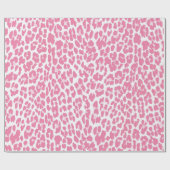 Pink Leopard Muster Geschenkpapier (Flach)