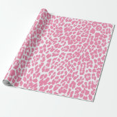 Pink Leopard Muster Geschenkpapier (Ungerollt)