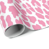 Pink Leopard Muster Geschenkpapier (Rolleneckpunkt)