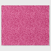 Pink Leopard Muster Girly Glam y2k Animal Print Geschenkpapier (Flach)