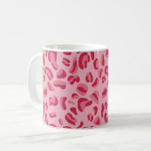Pink Leopard Muster Kaffeetasse (Vorderseite Links)
